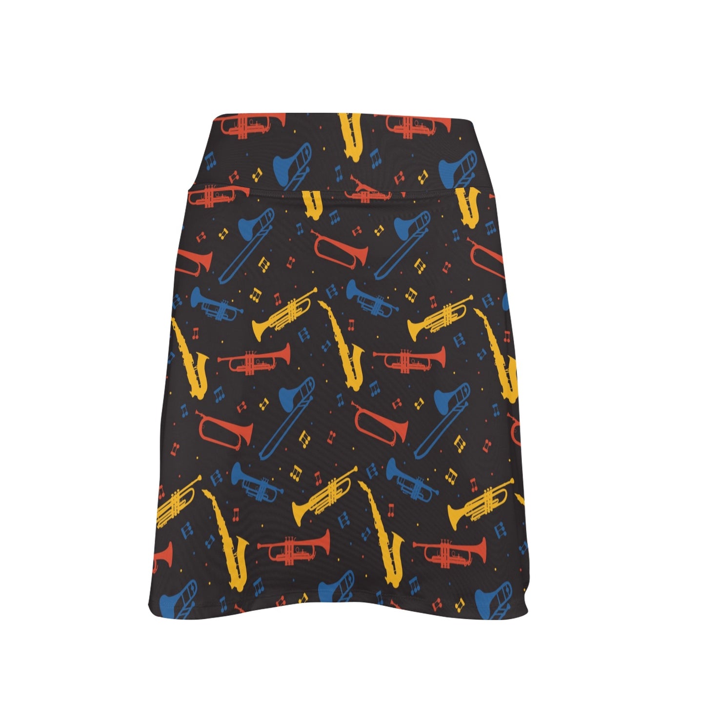 Saxophone Print Design LKS407 17" Golf & Pickleball Skort with Pockets