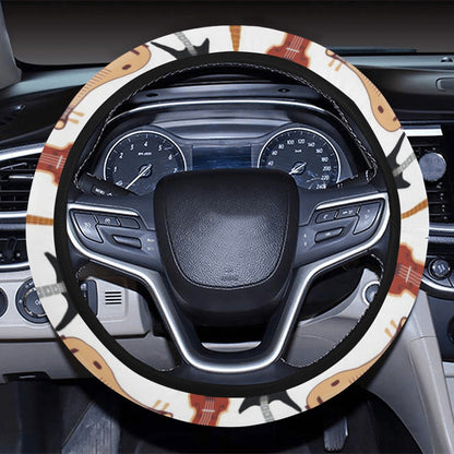 Banjo Print Design LKS403 Steering Wheel Cover with Elastic Edge