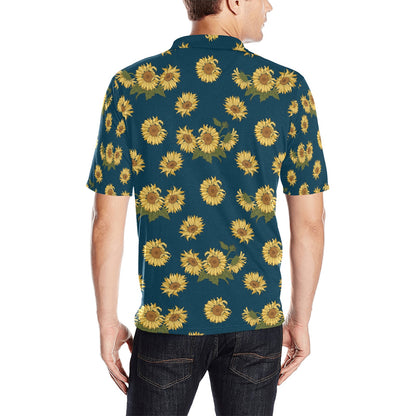 Sunflower Print Design LKS305 Men Polo Shirt