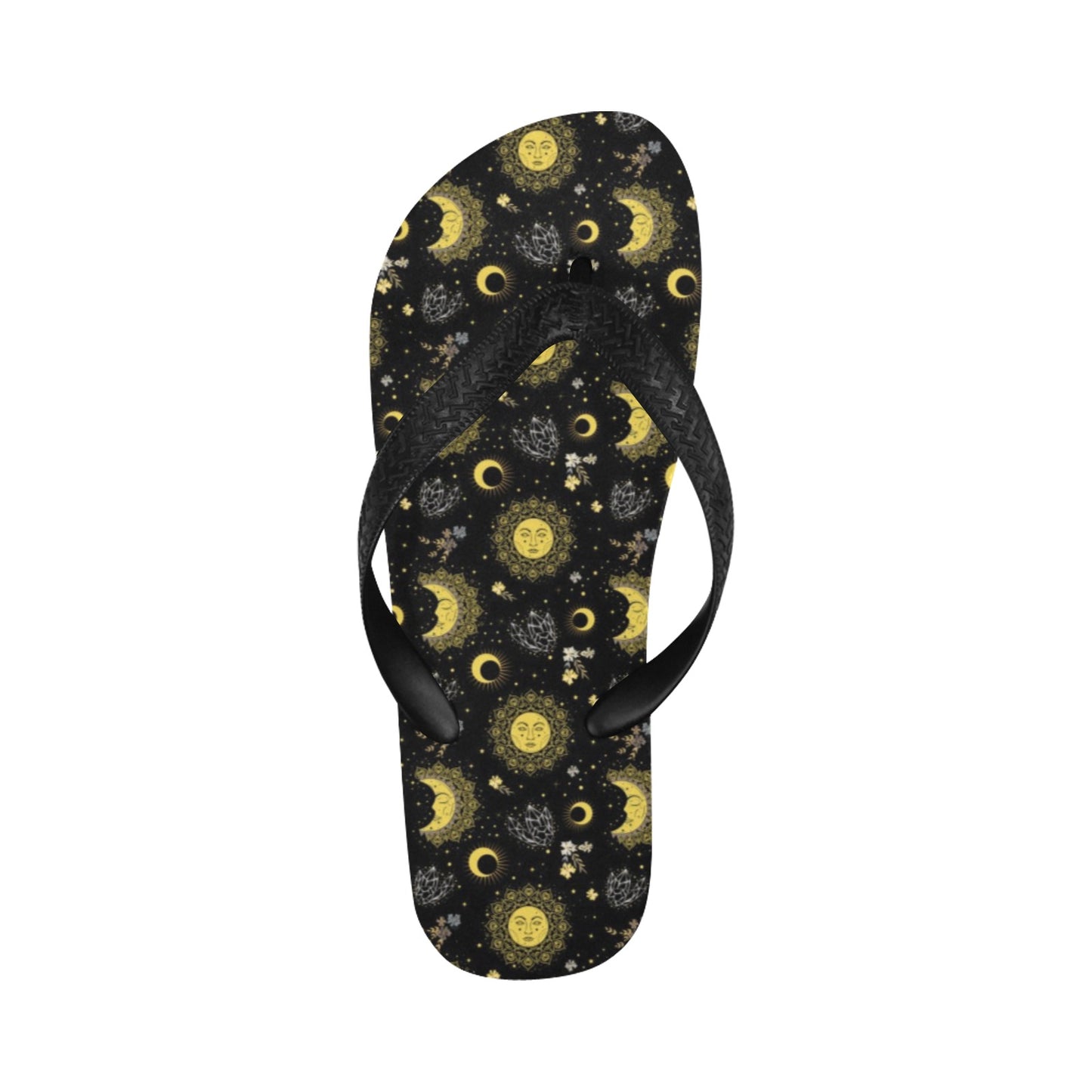 Sun Moon Print Design LKS301 Flip Flops