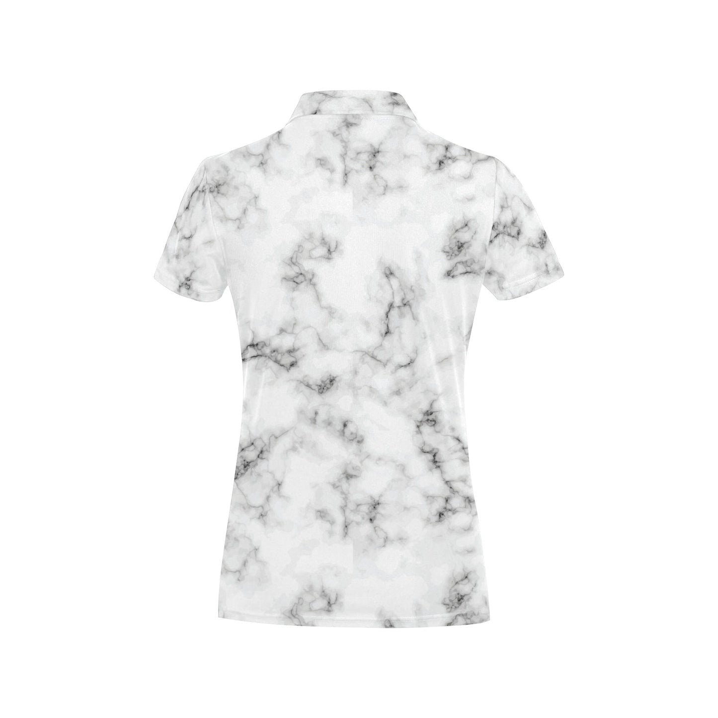 Marble Pattern Print Design 01 Women's Polo Shirt