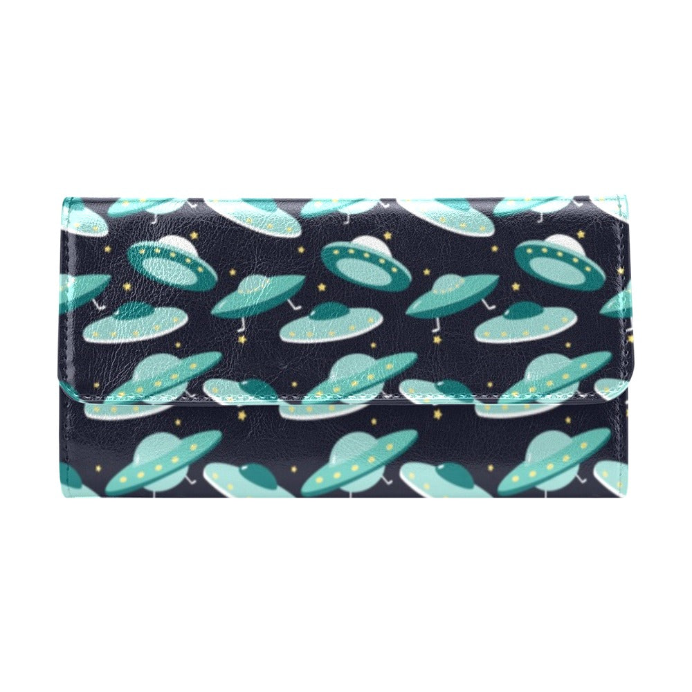 UFO Print Design LKS304 Women's Trifold Wallet