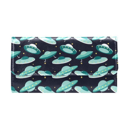 UFO Print Design LKS304 Women's Trifold Wallet