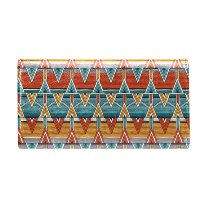 Kente Print African Design Themed Women's Trifold Wallet