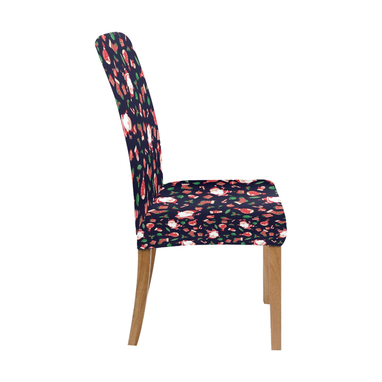 Santa Christmas Themed Print Design LKS304 Dining Chair Slipcover