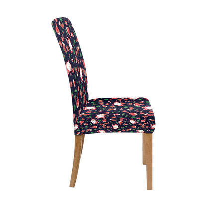 Santa Christmas Themed Print Design LKS304 Dining Chair Slipcover