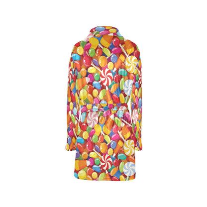 Candy Pattern Print Design 02 Women's Fleece Robe