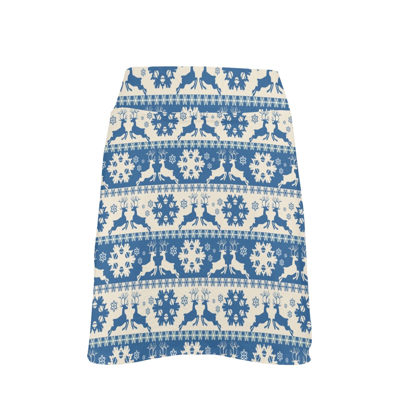 Reindeer Print Design LKS401 17" Golf & Pickleball Skort with Pockets