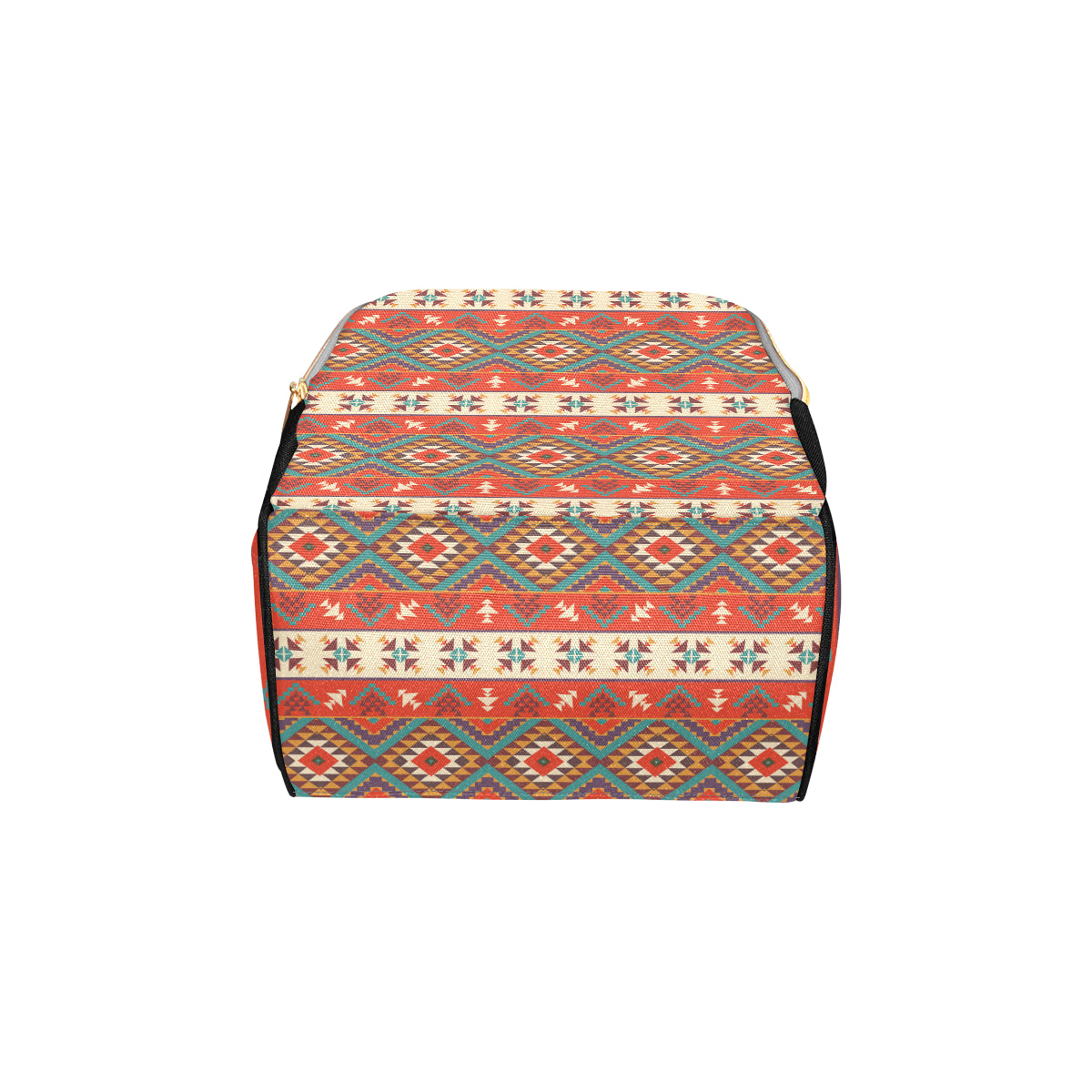 Aztec Red Print Pattern Diaper Bag Backpack