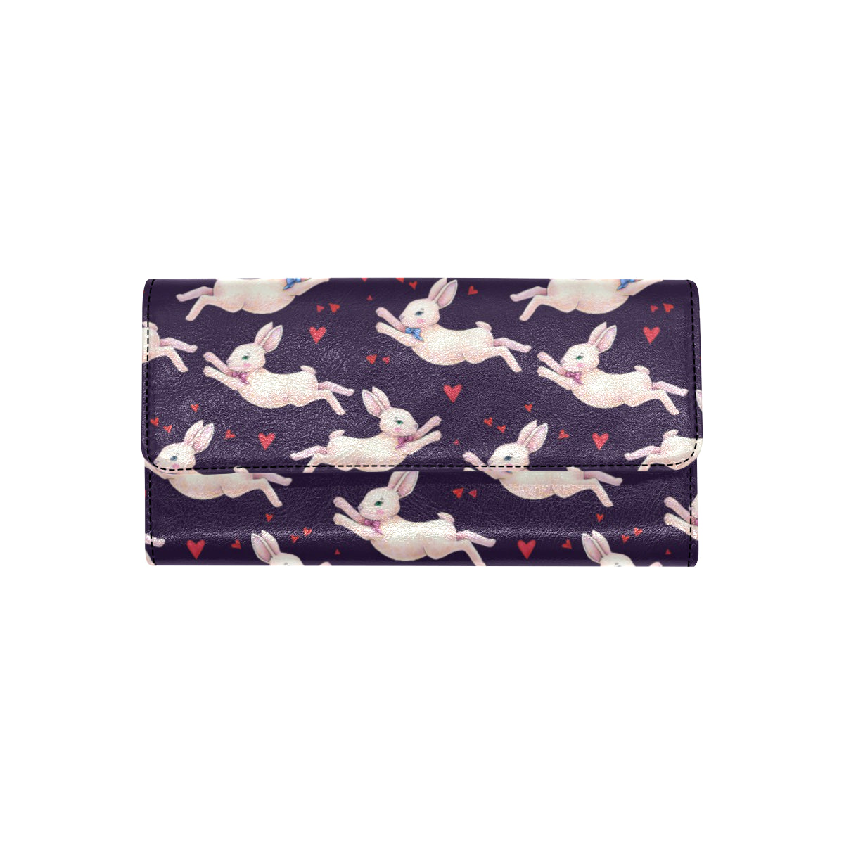 Rabbit Pattern Print Design RB016 Women's Trifold Wallet