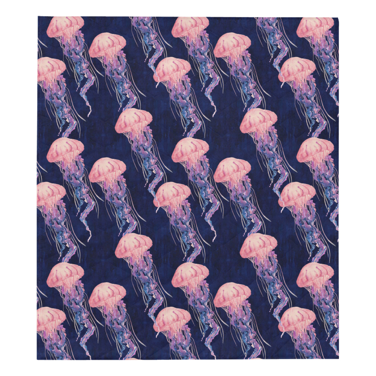 Jellyfish Pattern Print Design 03 Premium Quilt