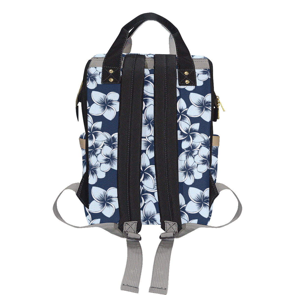 Plumeria Pattern Print Design A02 Diaper Bag Backpack