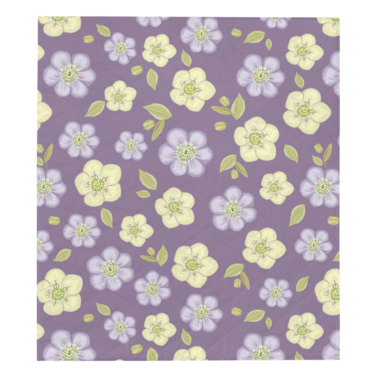 Anemone Pattern Print Design AM013 Premium Quilt