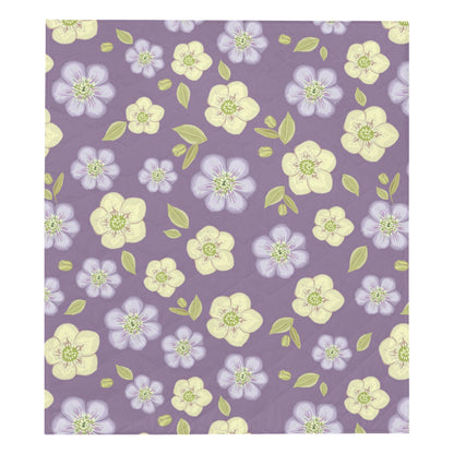 Anemone Pattern Print Design AM013 Premium Quilt