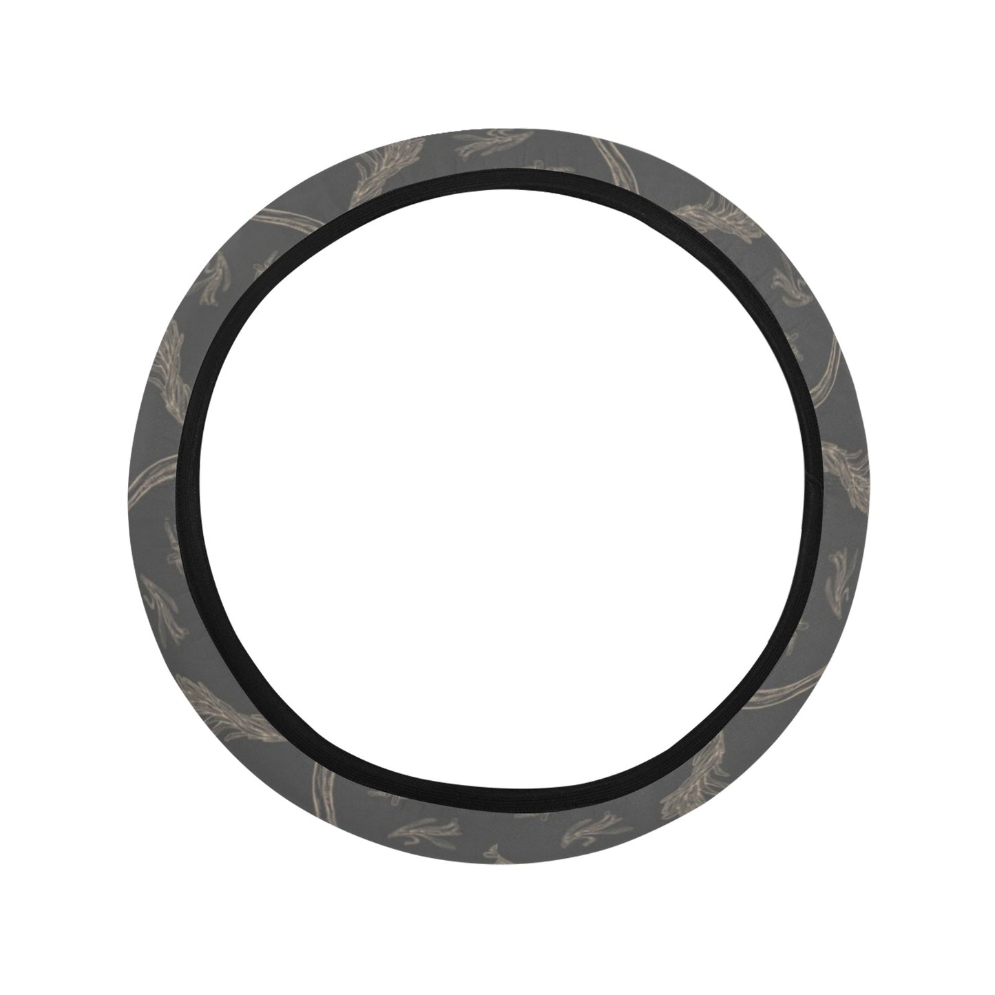 Steak Print Design LKS302 Steering Wheel Cover with Elastic Edge
