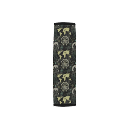 World Map Print Design LKS303 Car Seat Belt Cover