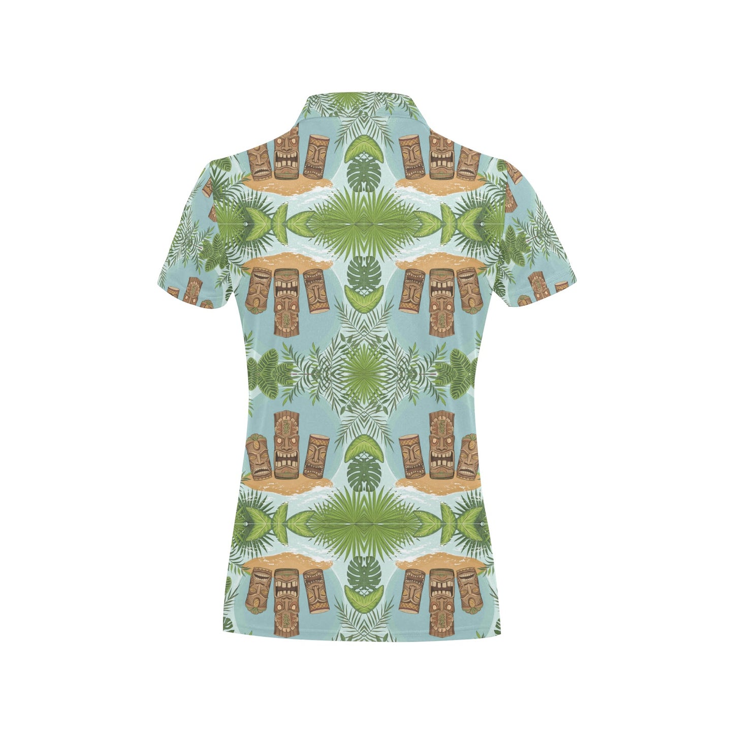 Tiki Wood Island Women's Polo Shirt