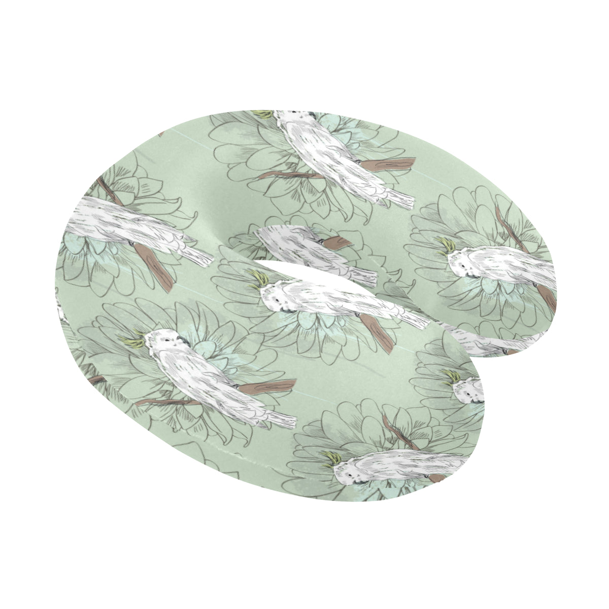 Cockatiel Pattern Print Design 01 U-Shaped Travel Neck Pillow