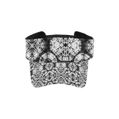 Tie Dye Black White Design Print Unisex Sun Visor