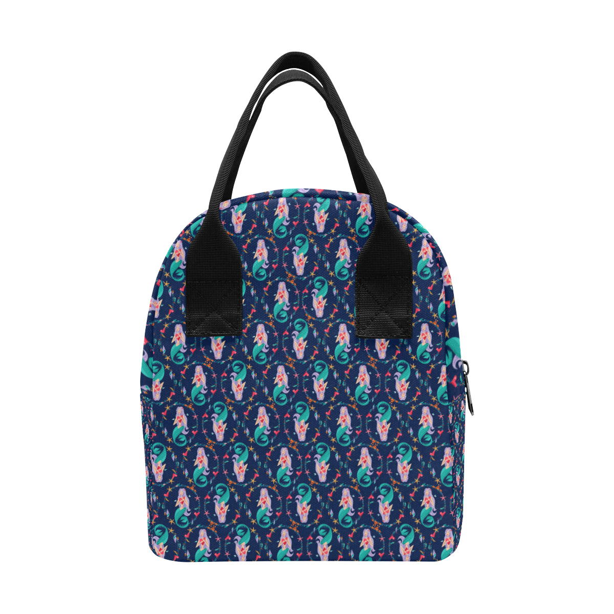 Mermaid Girl Cute Design Print Insulated Lunch Bag