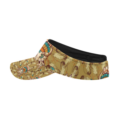 Native Indian Buffalo head Unisex Sun Visor