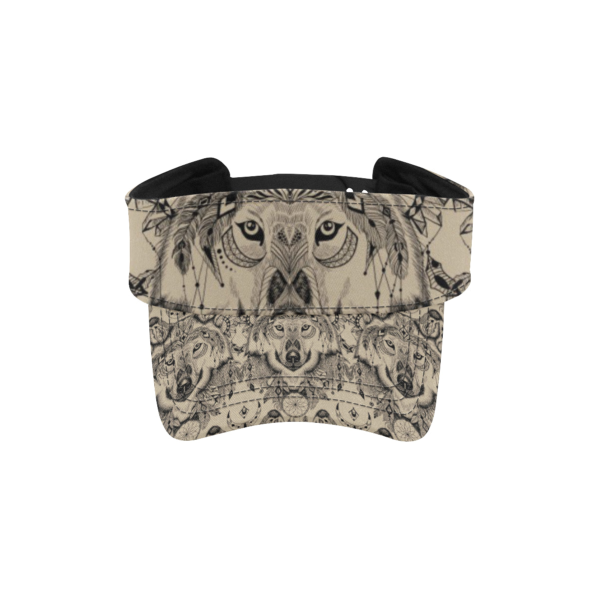 Indian Boho Wolf Unisex Sun Visor