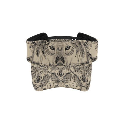 Indian Boho Wolf Unisex Sun Visor