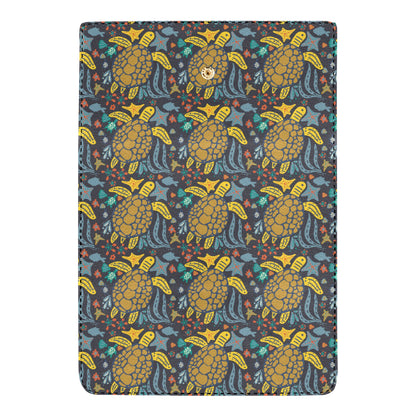 Sea Turtle Pattern Print Design T03 Women's Trifold Wallet