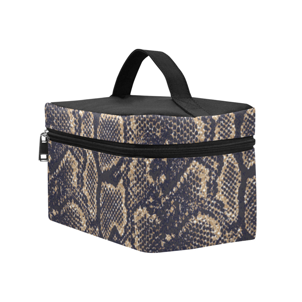 Snake Skin Pattern Print Makeup Bag