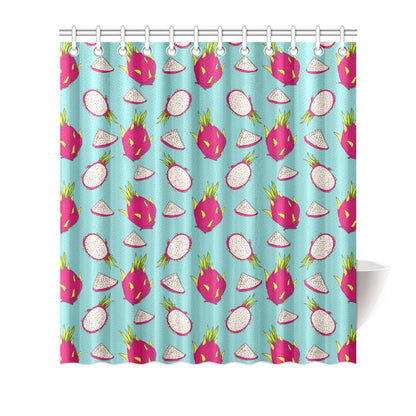 Dragonfruit Pattern Print Design DF01 Shower Curtain