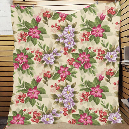 Summer Floral Pattern Print Design SF08 Premium Quilt