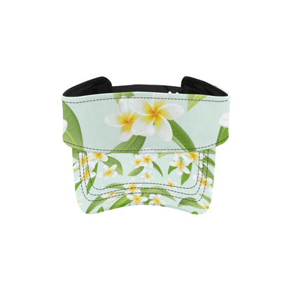 Yellow Plumeria Pattern Print Design PM024 Unisex Sun Visor