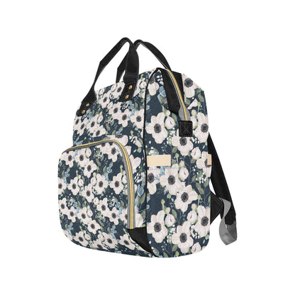 Anemone Pattern Print Design AM02 Diaper Bag Backpack