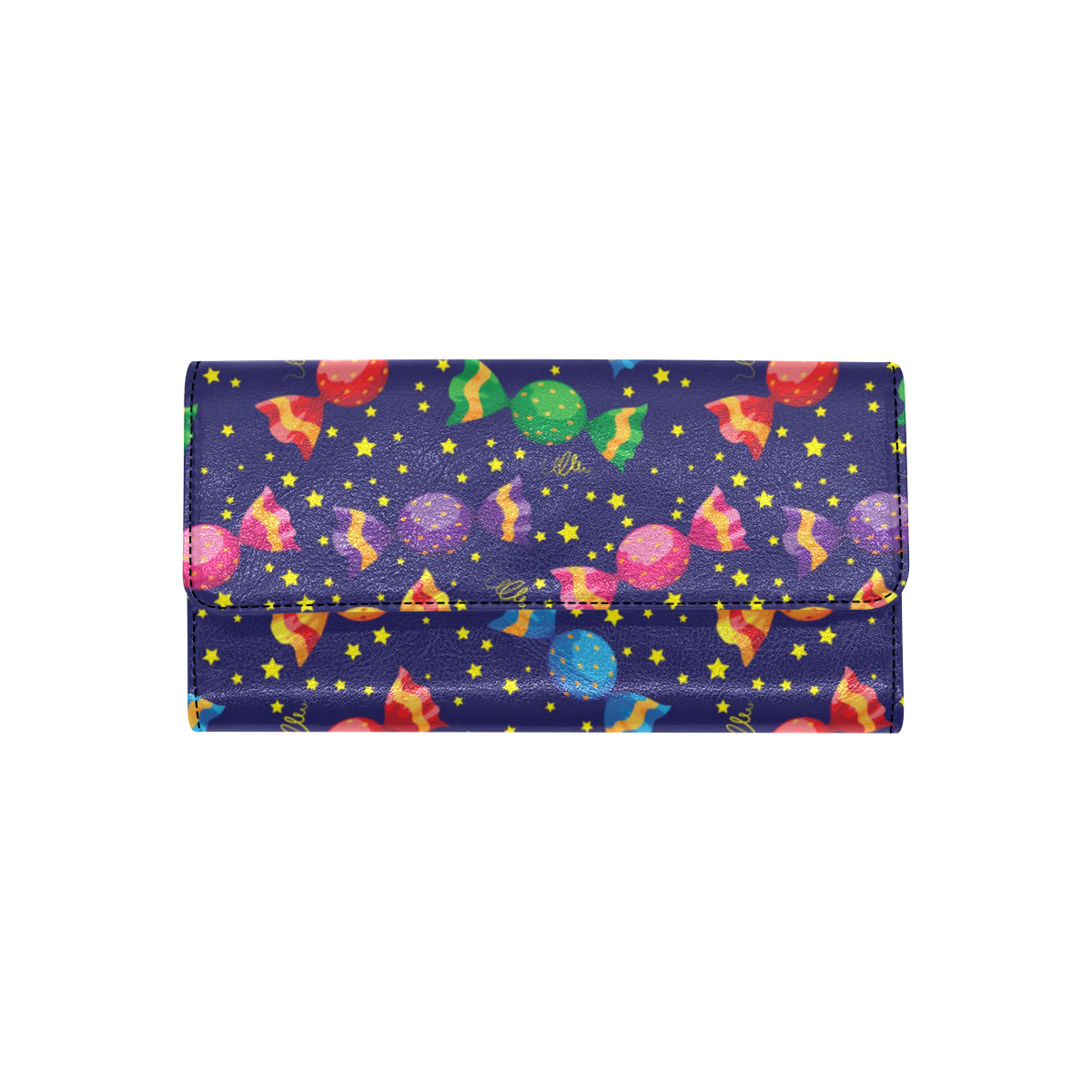 Candy Pattern Print Design CA06 Women's Trifold Wallet