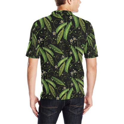 Peas Pattern Print Design A02 Men Polo Shirt