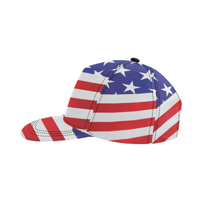 American flag Print Snapback Cap