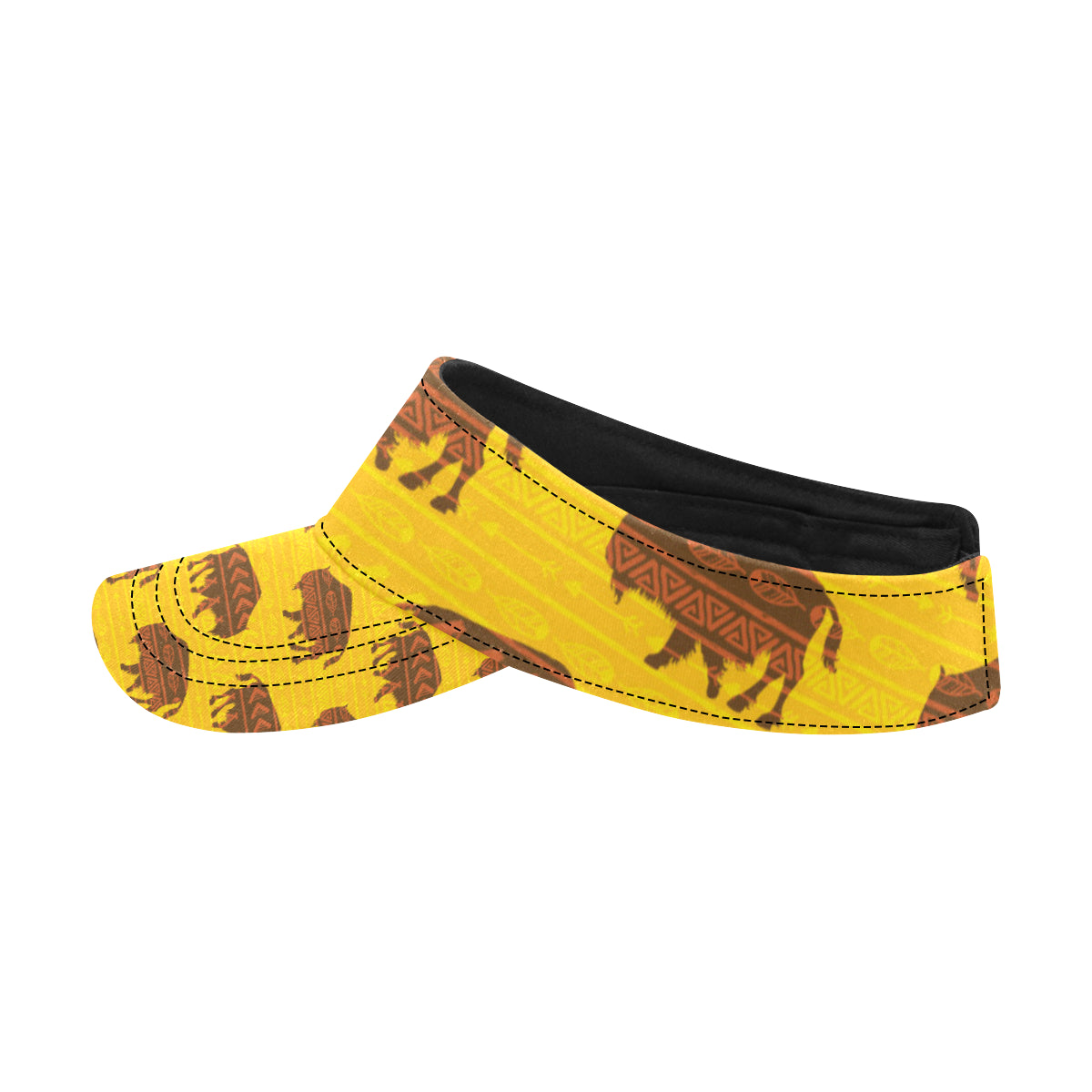 Bison Native Pattern Print Design 01 Unisex Sun Visor