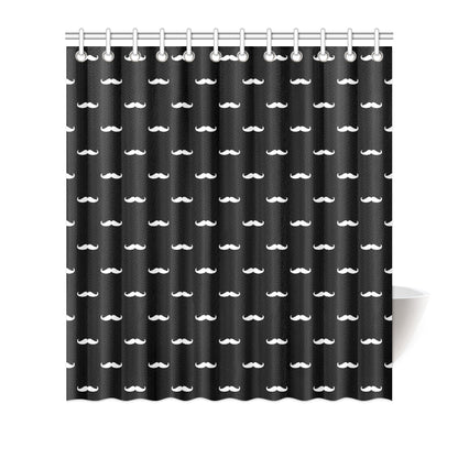 Mustache Pattern Print Design A04 Shower Curtain