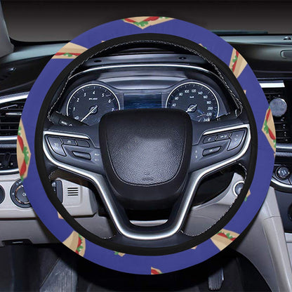 Sandwich Print Design LKS303 Steering Wheel Cover with Elastic Edge