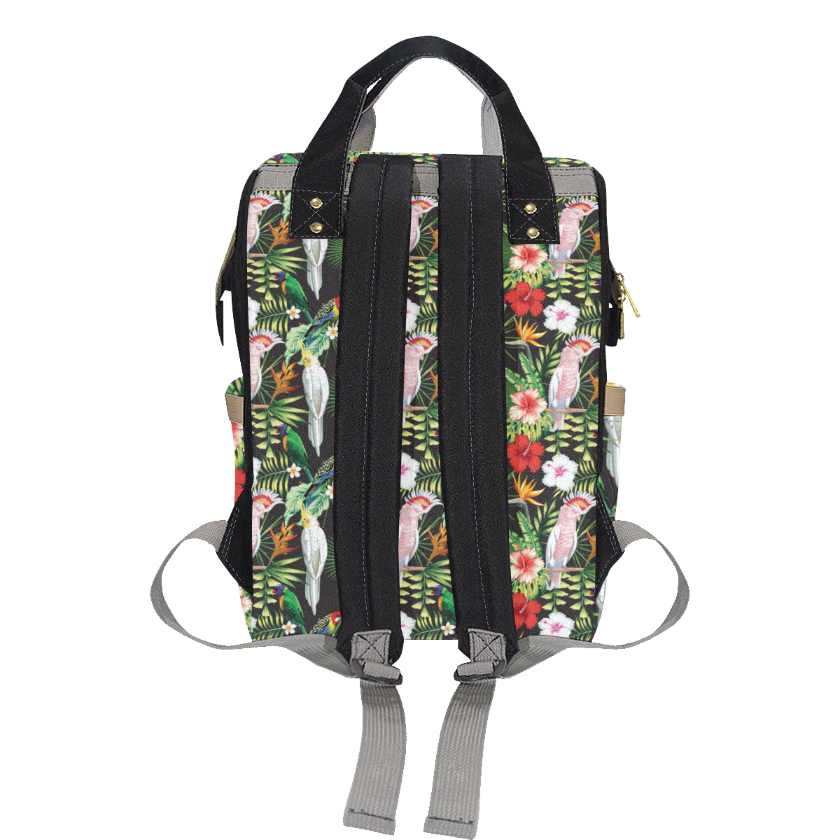 Tropical Flower Pattern Print Design TF03 Diaper Bag Backpack