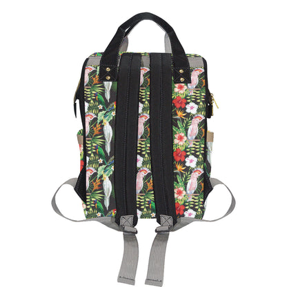 Tropical Flower Pattern Print Design TF03 Diaper Bag Backpack