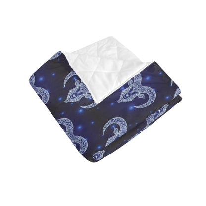 Aries Zodiac Pattern Print Design 01 Premium Quilt