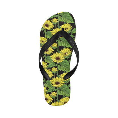 Sunflower Print Design LKS3010 Flip Flops