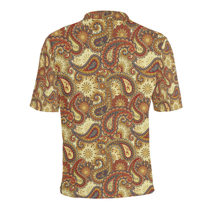 Boho Pattern Print Design 08 Men Polo Shirt