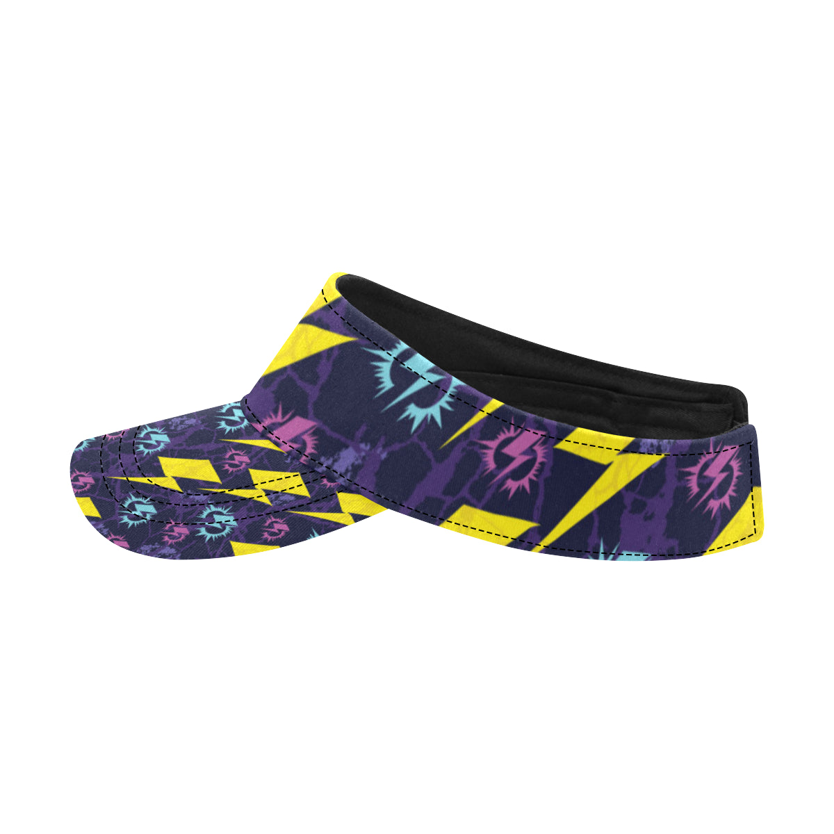 Lightning Thunder Pattern Print Design 01 Unisex Sun Visor