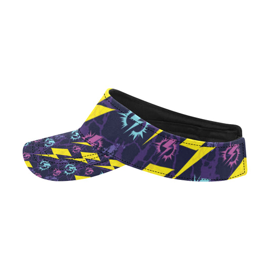 Lightning Thunder Pattern Print Design 01 Unisex Sun Visor