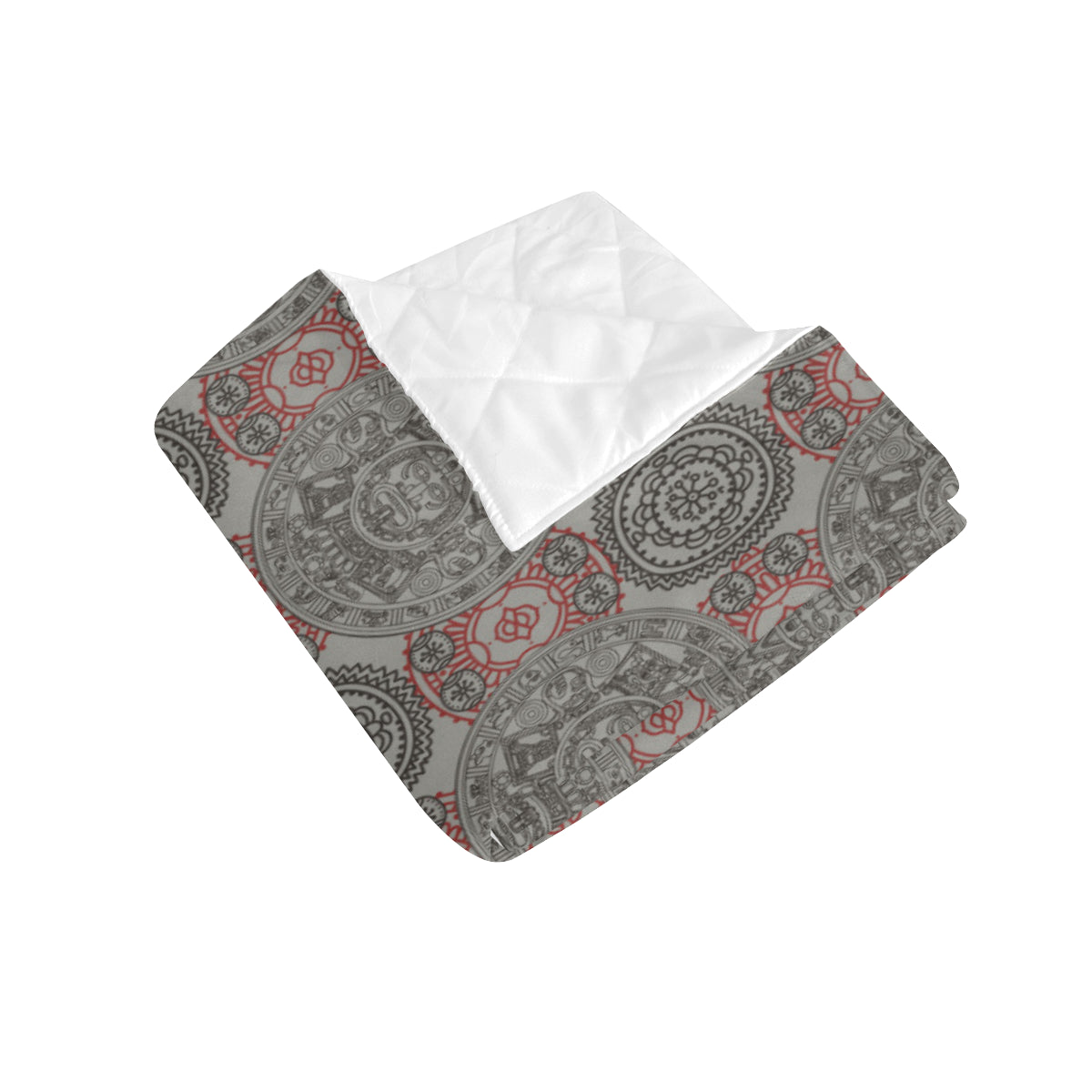 Calendar Aztec Pattern Print Design 04 Premium Quilt