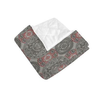 Calendar Aztec Pattern Print Design 04 Premium Quilt