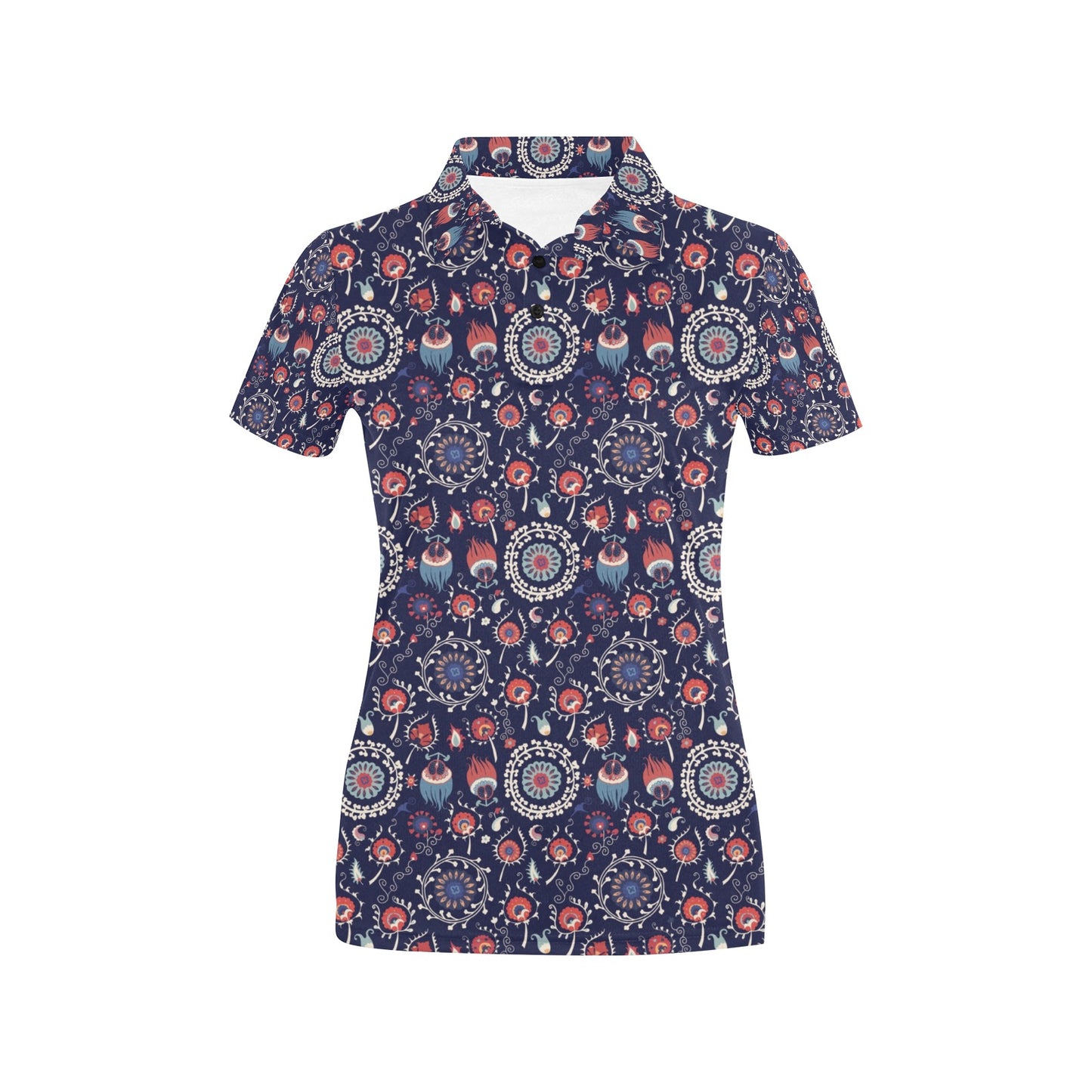 Suzani Print Design LKS305 Women's Polo Shirt