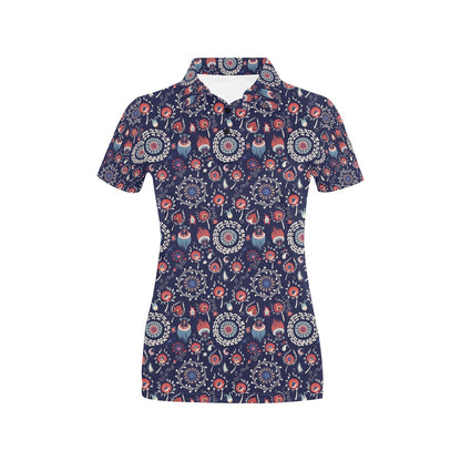 Suzani Print Design LKS305 Women's Polo Shirt